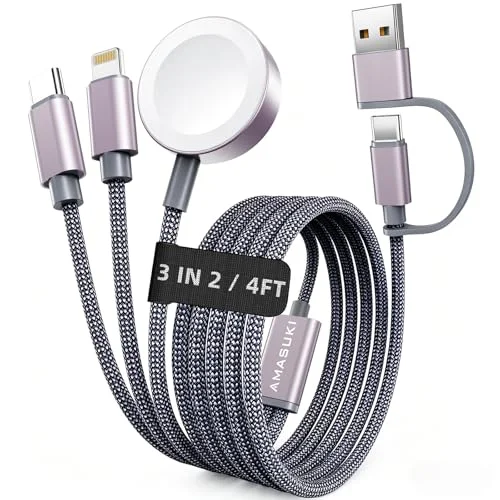 Amasuki 3-in-2 Multi Charging Cable